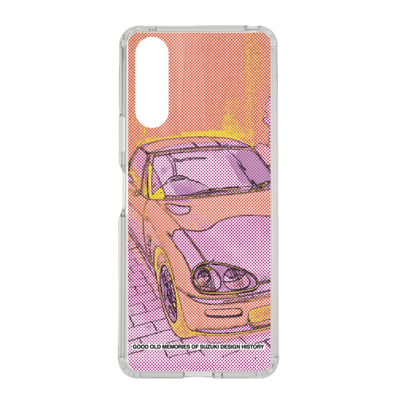 スリムプロテクションケース［ SUZUKI - CAPPUCCINO Halftone - Orange ］