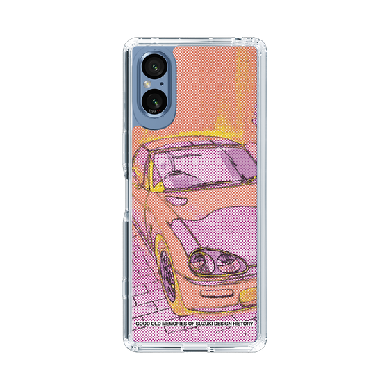 スリムプロテクションケース［ SUZUKI - CAPPUCCINO Halftone - Orange ］