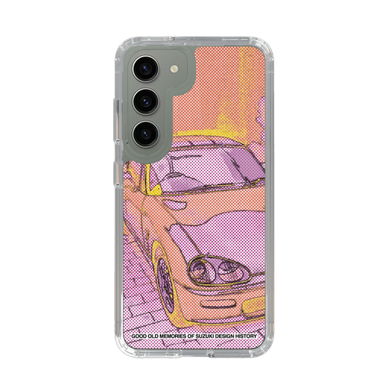 スリムプロテクションケース［ SUZUKI - CAPPUCCINO Halftone - Orange ］