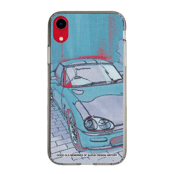 スリムプロテクションケース［ SUZUKI - CAPPUCCINO Halftone - Blue ］