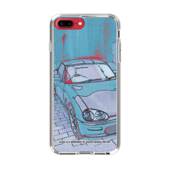 スリムプロテクションケース［ SUZUKI - CAPPUCCINO Halftone - Blue ］