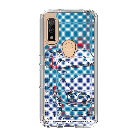 スリムプロテクションケース［ SUZUKI - CAPPUCCINO Halftone - Blue ］