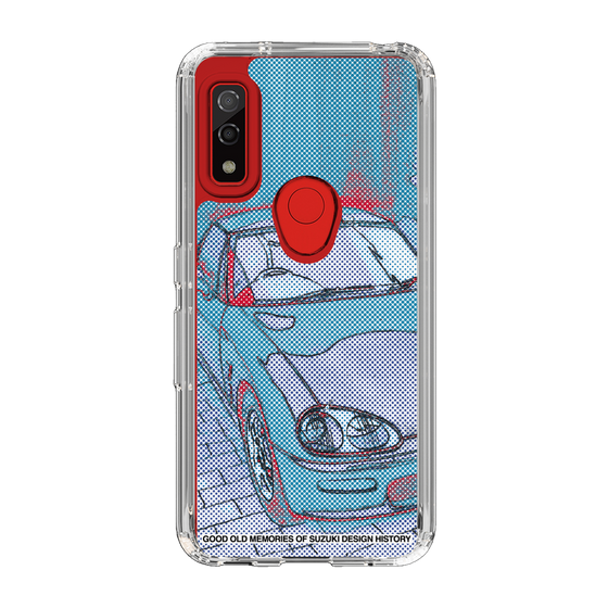 スリムプロテクションケース［ SUZUKI - CAPPUCCINO Halftone - Blue ］