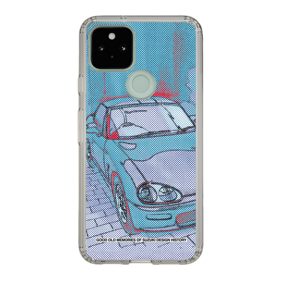 スリムプロテクションケース［ SUZUKI - CAPPUCCINO Halftone - Blue ］