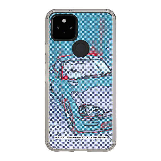 スリムプロテクションケース［ SUZUKI - CAPPUCCINO Halftone - Blue ］