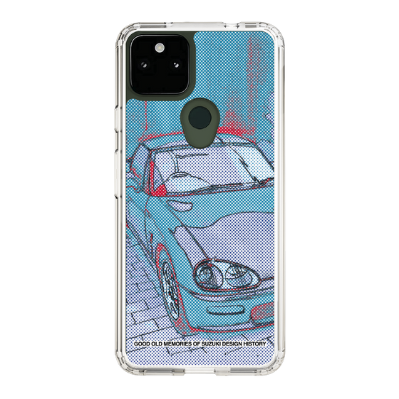 スリムプロテクションケース［ SUZUKI - CAPPUCCINO Halftone - Blue ］