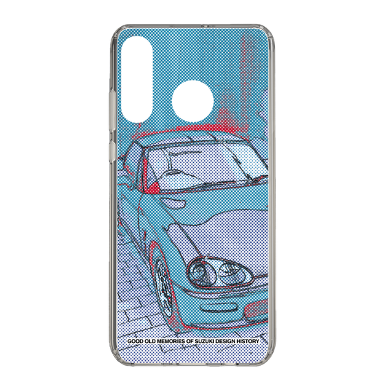 スリムプロテクションケース［ SUZUKI - CAPPUCCINO Halftone - Blue ］