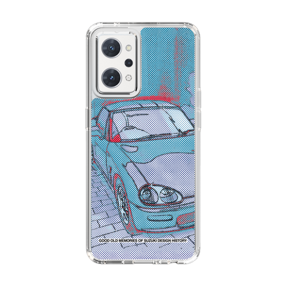 スリムプロテクションケース［ SUZUKI - CAPPUCCINO Halftone - Blue ］