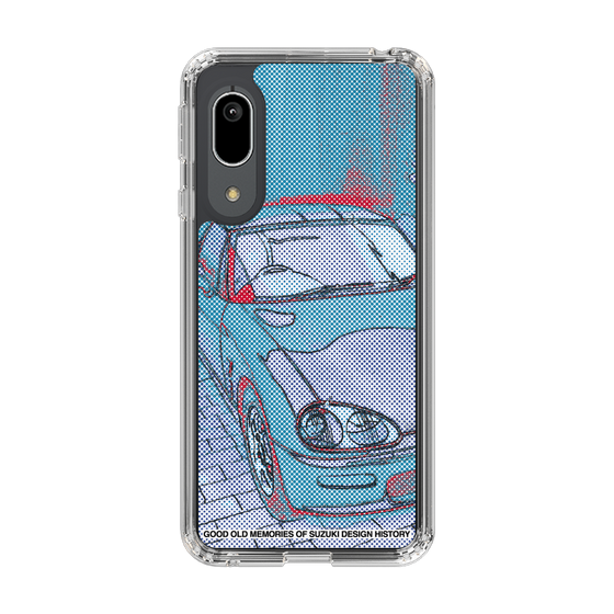 スリムプロテクションケース［ SUZUKI - CAPPUCCINO Halftone - Blue ］