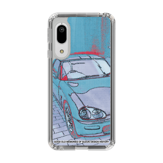 スリムプロテクションケース［ SUZUKI - CAPPUCCINO Halftone - Blue ］