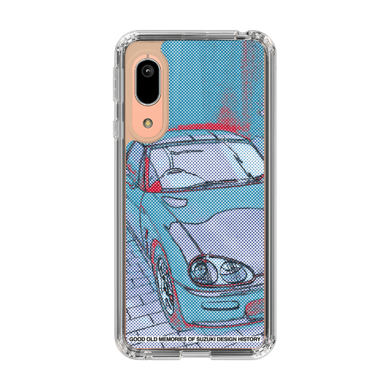 スリムプロテクションケース［ SUZUKI - CAPPUCCINO Halftone - Blue ］