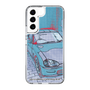 スリムプロテクションケース［ SUZUKI - CAPPUCCINO Halftone - Blue ］