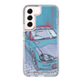 スリムプロテクションケース［ SUZUKI - CAPPUCCINO Halftone - Blue ］