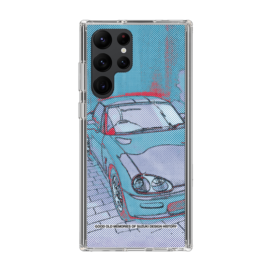 スリムプロテクションケース［ SUZUKI - CAPPUCCINO Halftone - Blue ］