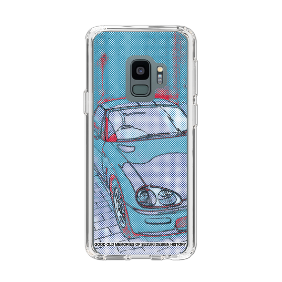 スリムプロテクションケース［ SUZUKI - CAPPUCCINO Halftone - Blue ］