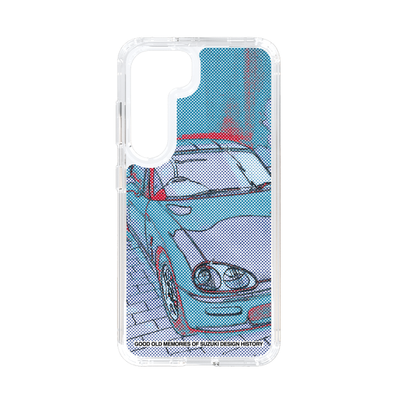 スリムプロテクションケース［ SUZUKI - CAPPUCCINO Halftone - Blue ］