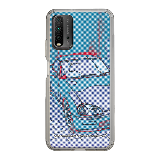 スリムプロテクションケース［ SUZUKI - CAPPUCCINO Halftone - Blue ］