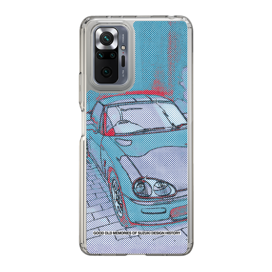 スリムプロテクションケース［ SUZUKI - CAPPUCCINO Halftone - Blue ］