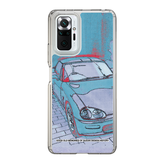 スリムプロテクションケース［ SUZUKI - CAPPUCCINO Halftone - Blue ］