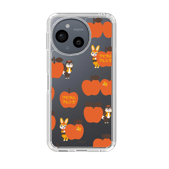 スリムプロテクションケース［ クピラムフレンズ - アップル ］