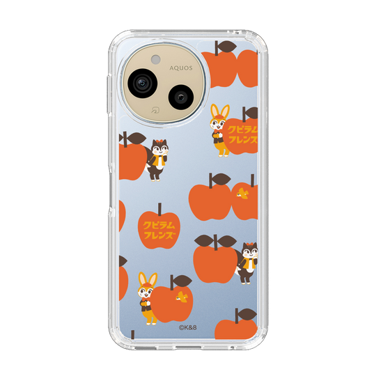 スリムプロテクションケース［ クピラムフレンズ - アップル ］