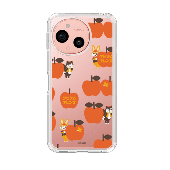 スリムプロテクションケース［ クピラムフレンズ - アップル ］