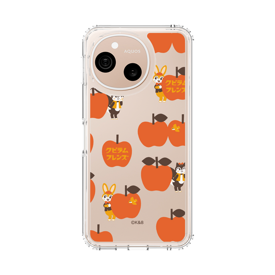 スリムプロテクションケース［ クピラムフレンズ - アップル ］