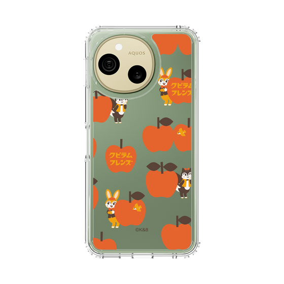 スリムプロテクションケース［ クピラムフレンズ - アップル ］