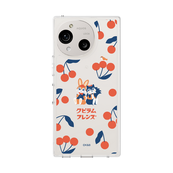 スリムプロテクションケース［ クピラムフレンズ - チェリー ］