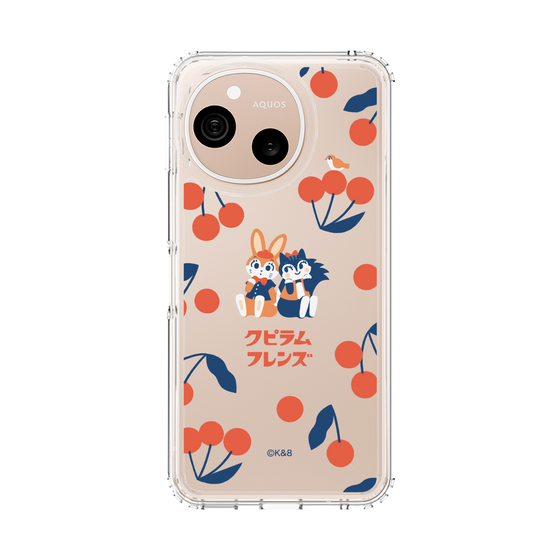 スリムプロテクションケース［ クピラムフレンズ - チェリー ］