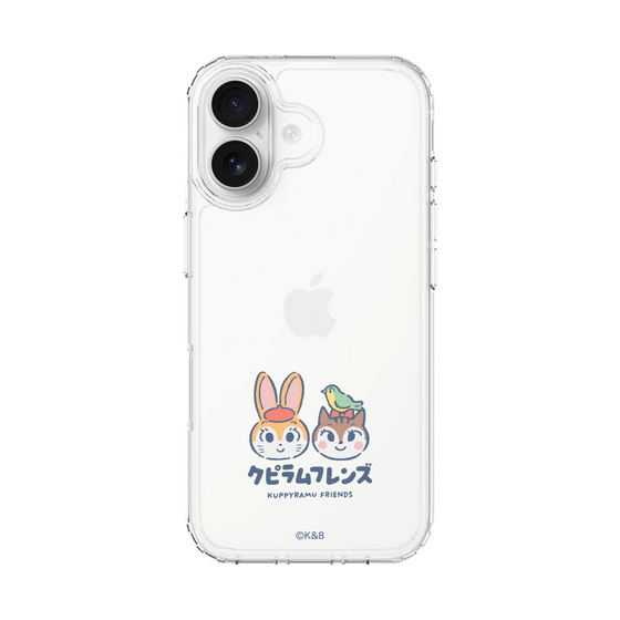 スリムプロテクションケース［ クピラムフレンズ - ロゴ - 仲良し ］