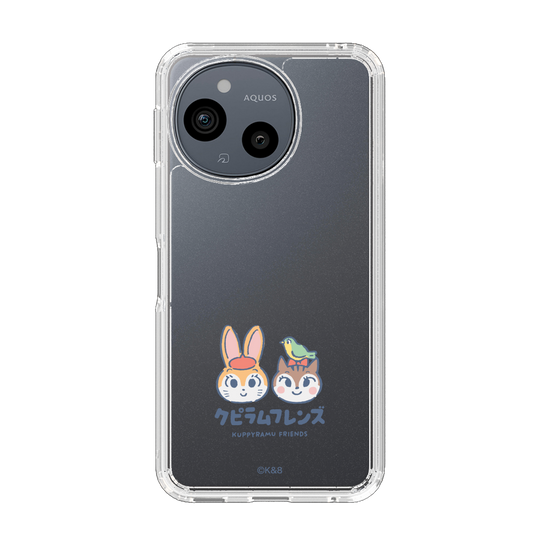 スリムプロテクションケース［ クピラムフレンズ - ロゴ - 仲良し ］