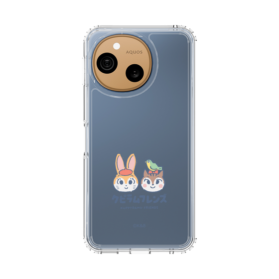 スリムプロテクションケース［ クピラムフレンズ - ロゴ - 仲良し ］