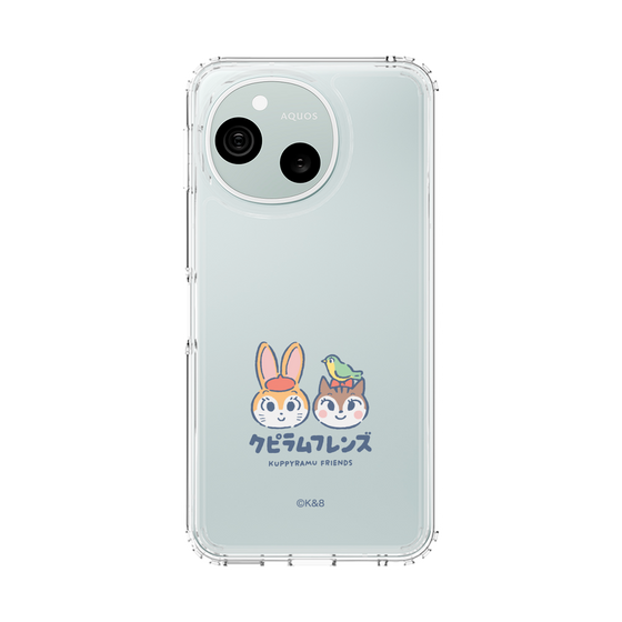 スリムプロテクションケース［ クピラムフレンズ - ロゴ - 仲良し ］