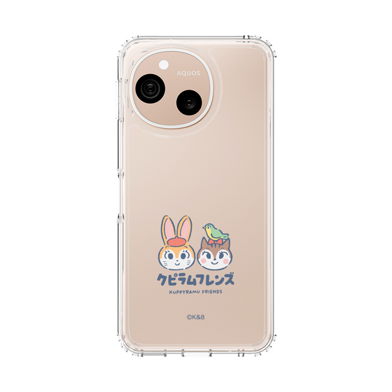 スリムプロテクションケース［ クピラムフレンズ - ロゴ - 仲良し ］