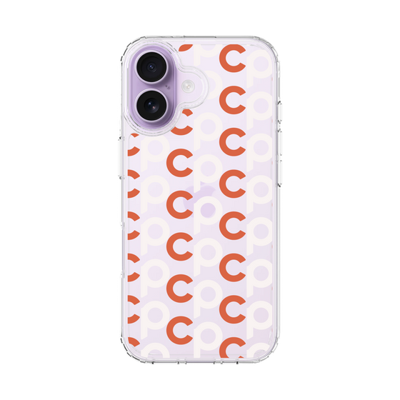 スリムプロテクションケース［ オリジナル - CASEPLAYイニシャル総柄 - オレンジ ］