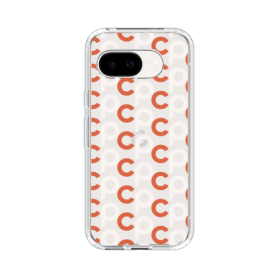 スリムプロテクションケース［ オリジナル - CASEPLAYイニシャル総柄 - オレンジ ］