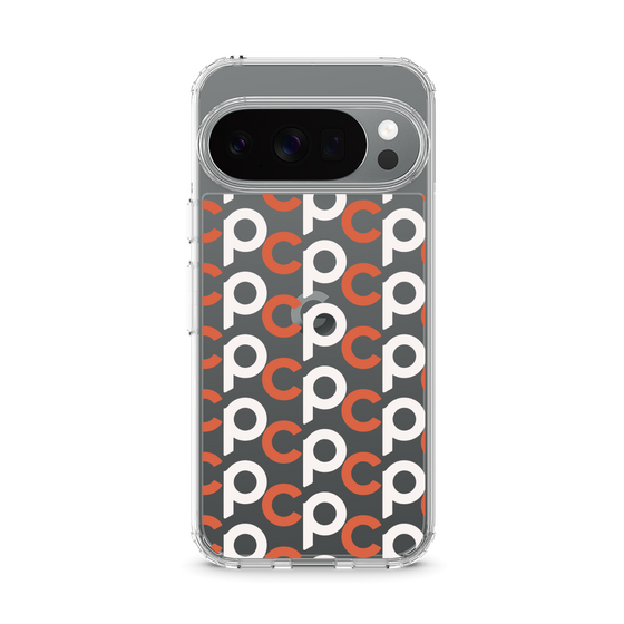 スリムプロテクションケース［ オリジナル - CASEPLAYイニシャル総柄 - オレンジ ］