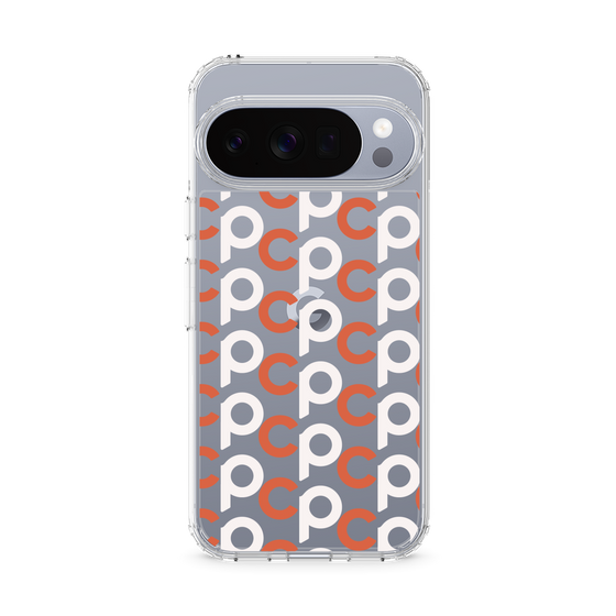 スリムプロテクションケース［ オリジナル - CASEPLAYイニシャル総柄 - オレンジ ］