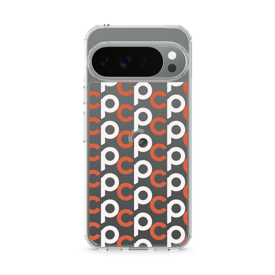 スリムプロテクションケース［ オリジナル - CASEPLAYイニシャル総柄 - オレンジ ］