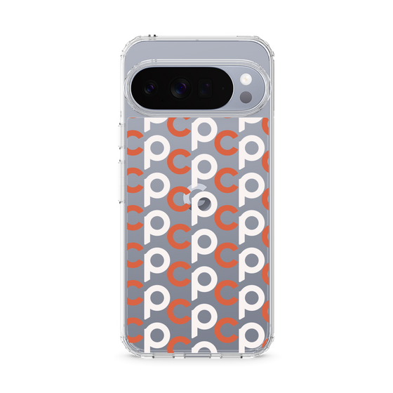 スリムプロテクションケース［ オリジナル - CASEPLAYイニシャル総柄 - オレンジ ］