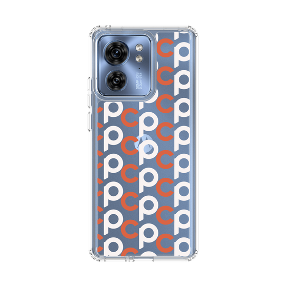 スリムプロテクションケース［ オリジナル - CASEPLAYイニシャル総柄 - オレンジ ］