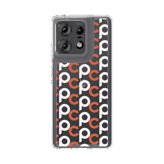 スリムプロテクションケース［ オリジナル - CASEPLAYイニシャル総柄 - オレンジ ］