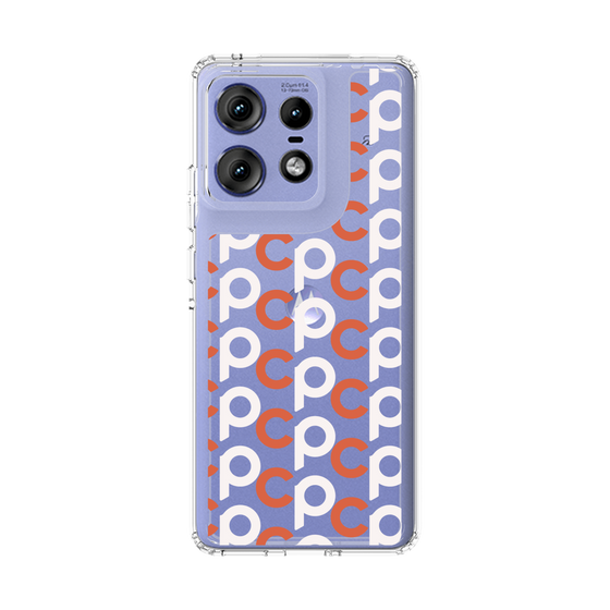 スリムプロテクションケース［ オリジナル - CASEPLAYイニシャル総柄 - オレンジ ］