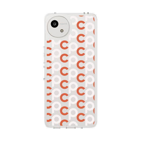 スリムプロテクションケース［ オリジナル - CASEPLAYイニシャル総柄 - オレンジ ］