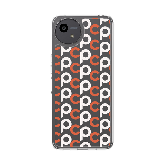 スリムプロテクションケース［ オリジナル - CASEPLAYイニシャル総柄 - オレンジ ］