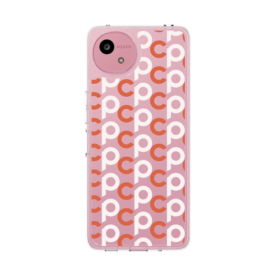 スリムプロテクションケース［ オリジナル - CASEPLAYイニシャル総柄 - オレンジ ］