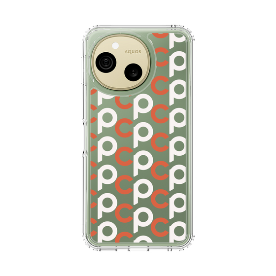 スリムプロテクションケース［ オリジナル - CASEPLAYイニシャル総柄 - オレンジ ］