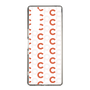 スリムプロテクションケース［ オリジナル - CASEPLAYイニシャル総柄 - オレンジ ］