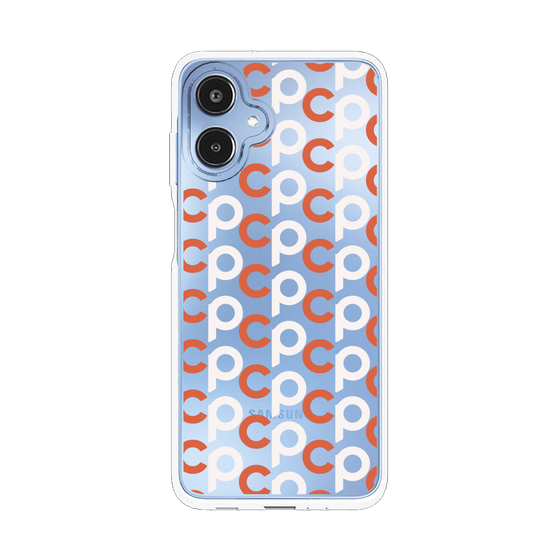 スリムプロテクションケース［ オリジナル - CASEPLAYイニシャル総柄 - オレンジ ］